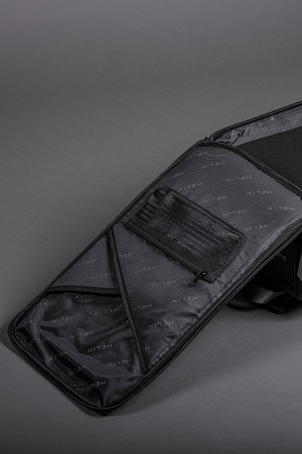 Front pocket fully open of the Helix Stadium Backpack thumbnail