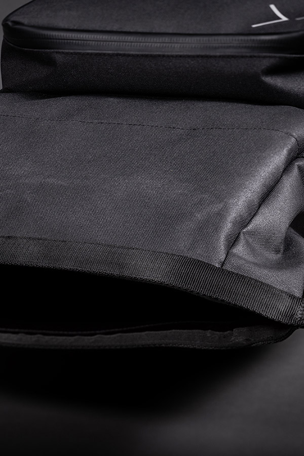 Close-up view of the main compartment opening of the Helix Stadium Backpack thumbnail