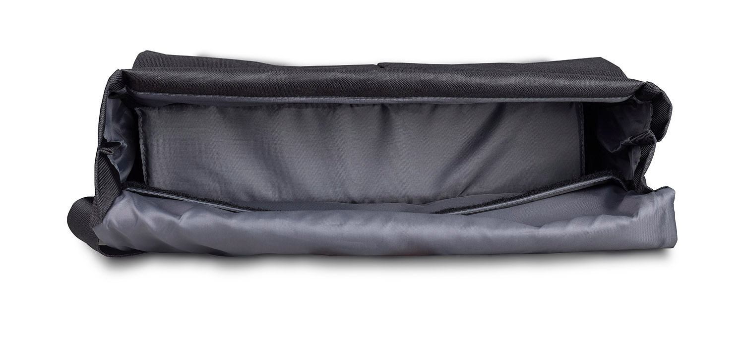 View inside of empty HX Messenger Bag