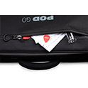Close-up of front pocket for picks and more on POD Go and POD Go Wireless Shoulder Bag thumbnail
