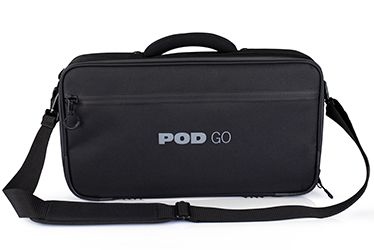 Front view of POD Go and POD Go Wireless Shoulder Bag with strap