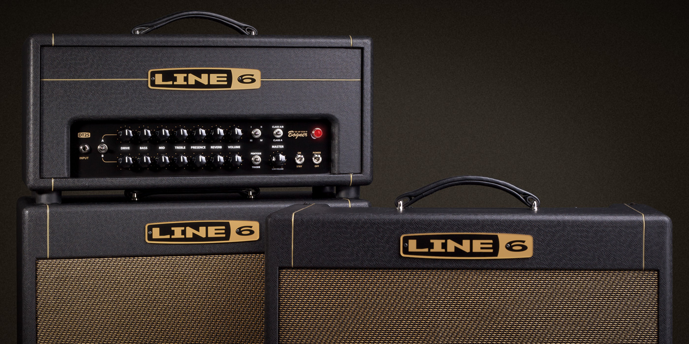 Line 6 DT 25 tube amp with with selectable power tube mode, selectable operating class, and four voicings image