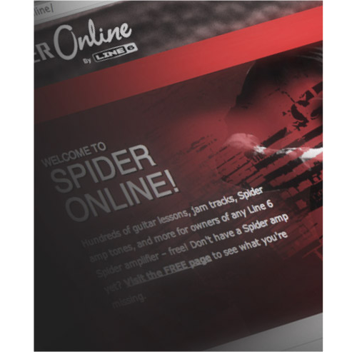 Line 6 Spider IV amp with Spider Online software

